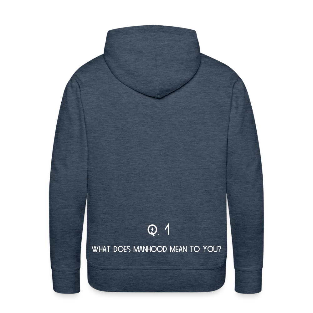 Q1. Men’s Premium Hoodie - heather denim