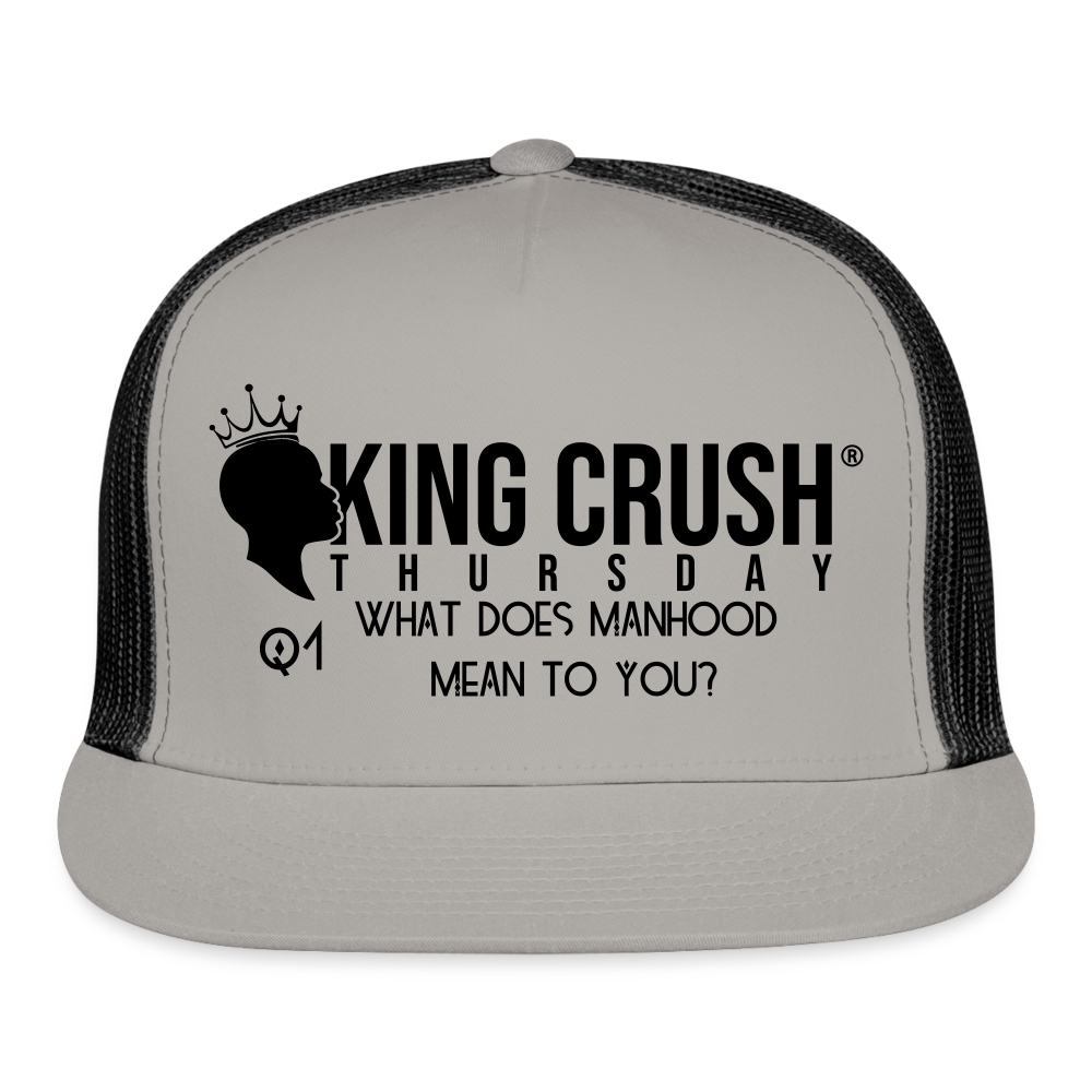 Q1 Trucker Cap - gray/black