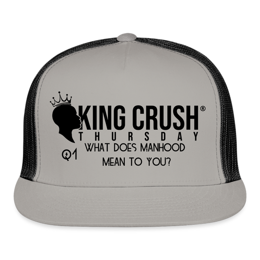 Q1 Trucker Cap - gray/black