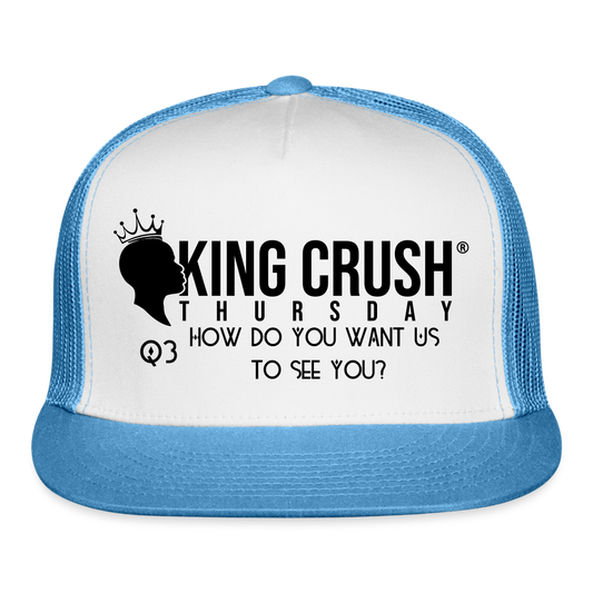 Q3- Trucker Cap - white/blue