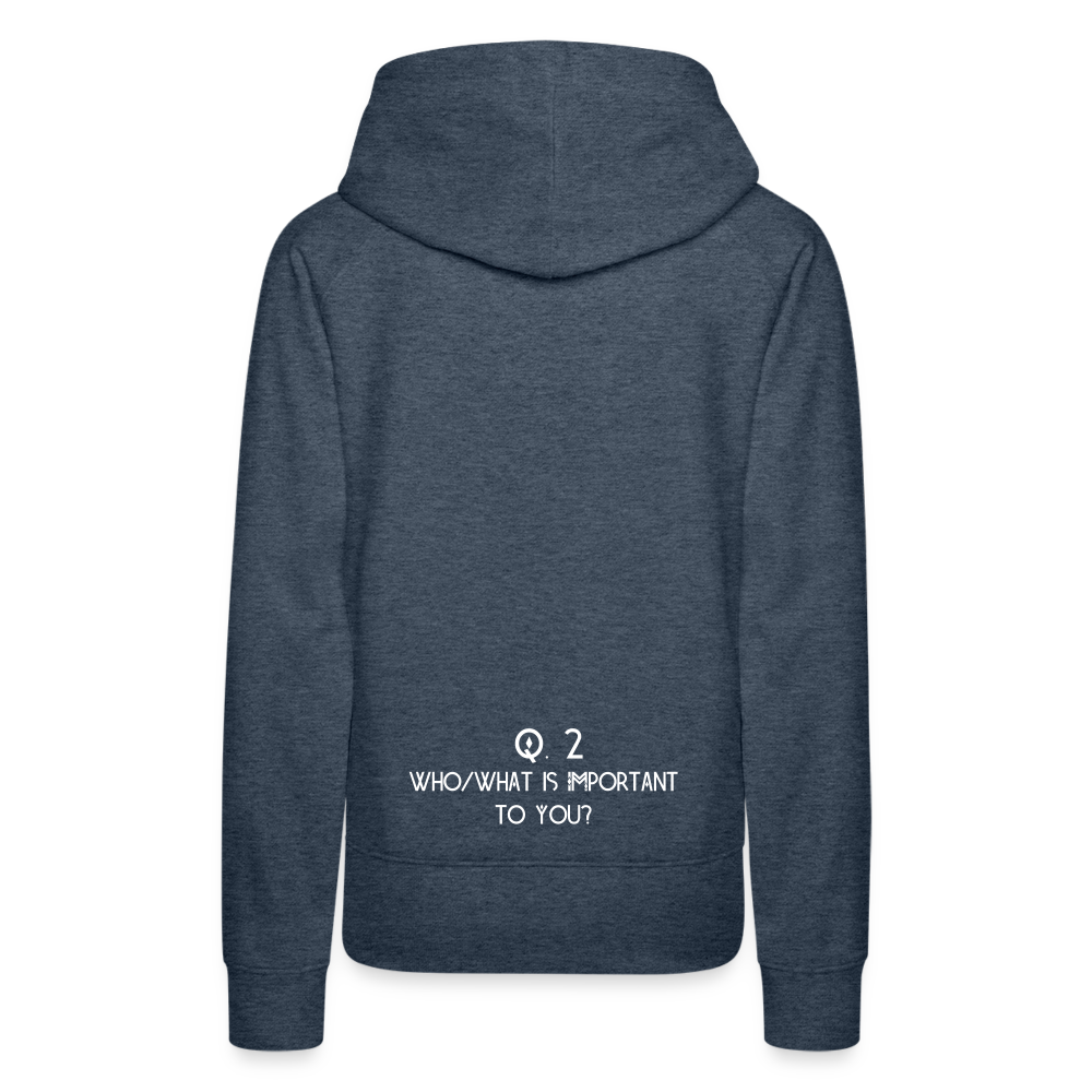 Q2 - Women’s Premium Hoodie - heather denim